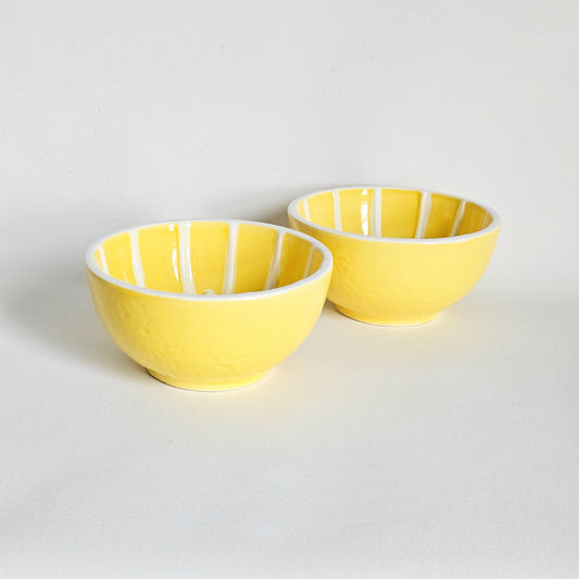 bols Citron en céramique x2