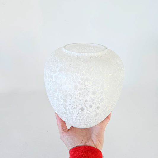 vase en verre texturé