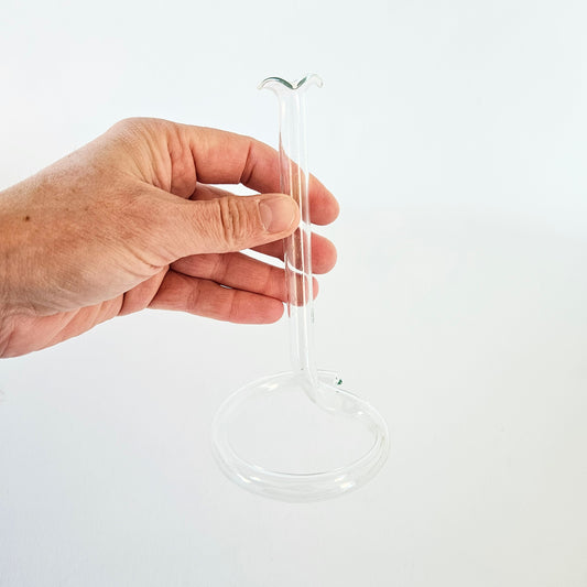 soliflore mini en verre clair