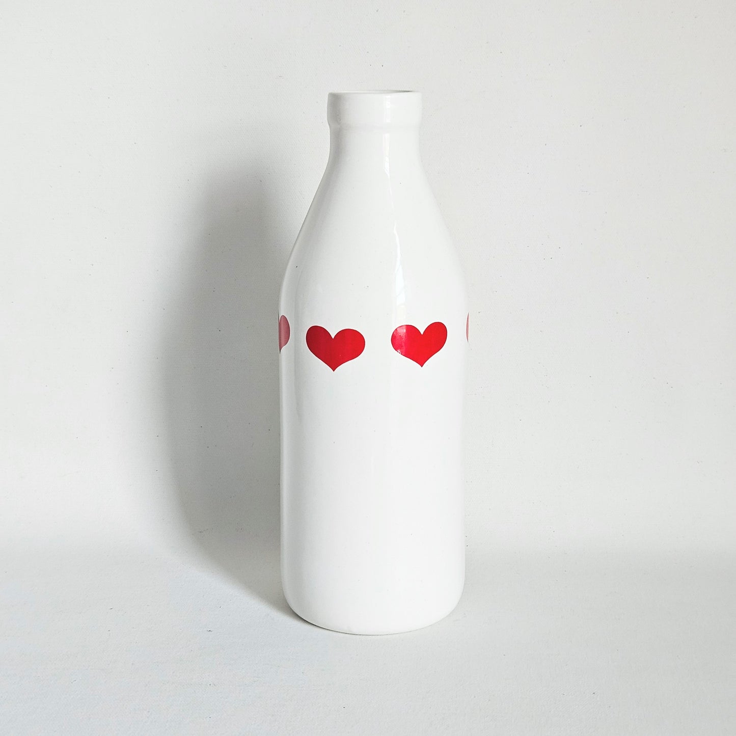 bouteille en céramique Coeurs