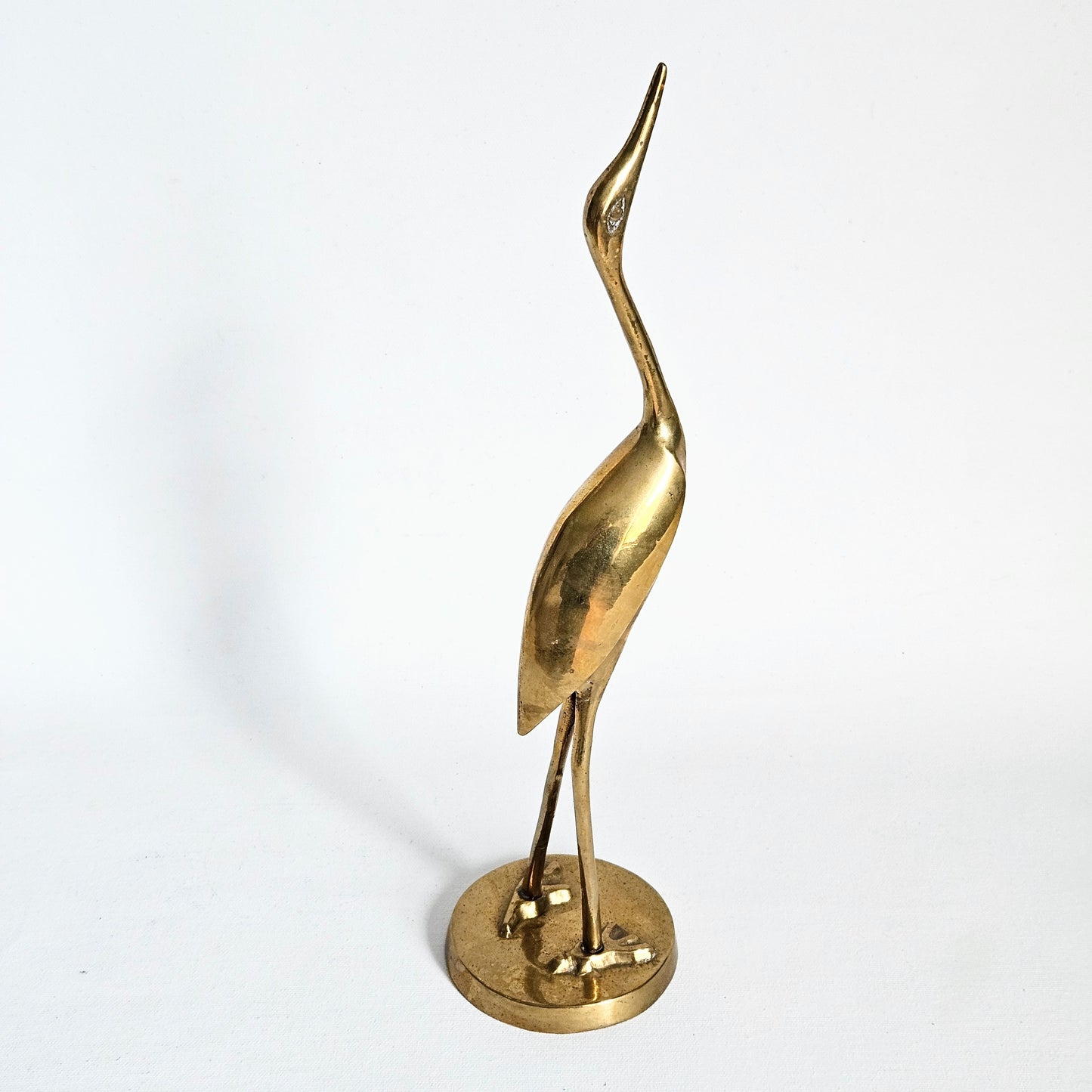 sculpture Héron en laiton