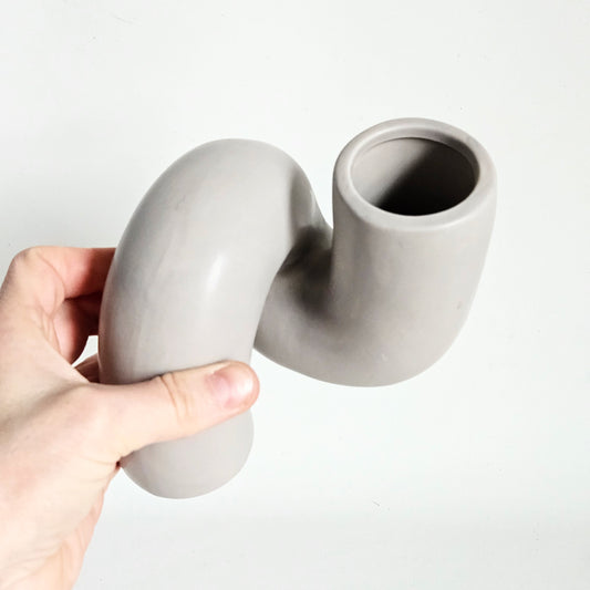 vase Tube torsadé en céramique