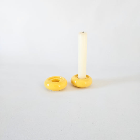 bougeoirs en céramique Point à la ligne x2