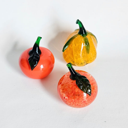 fruits en verre soufflé