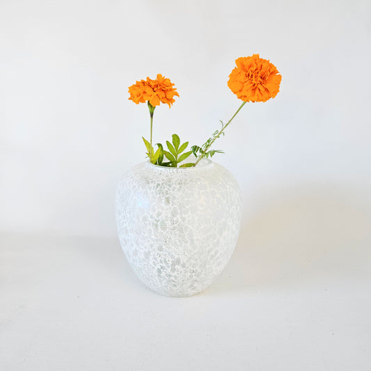 vase en verre texturé