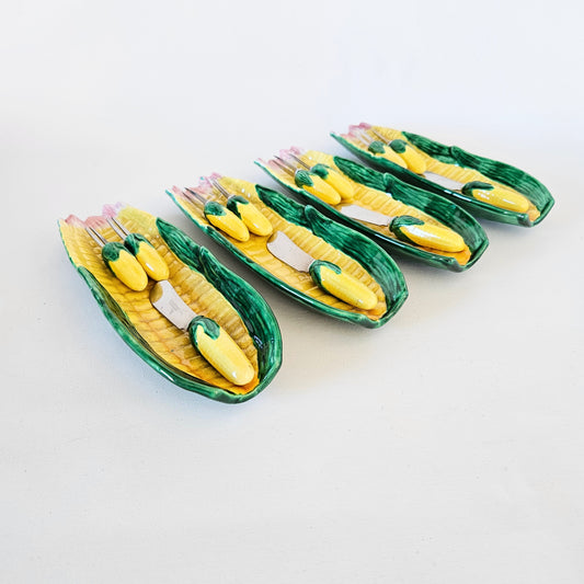 coupelles et ustensiles Blé d'Inde x4