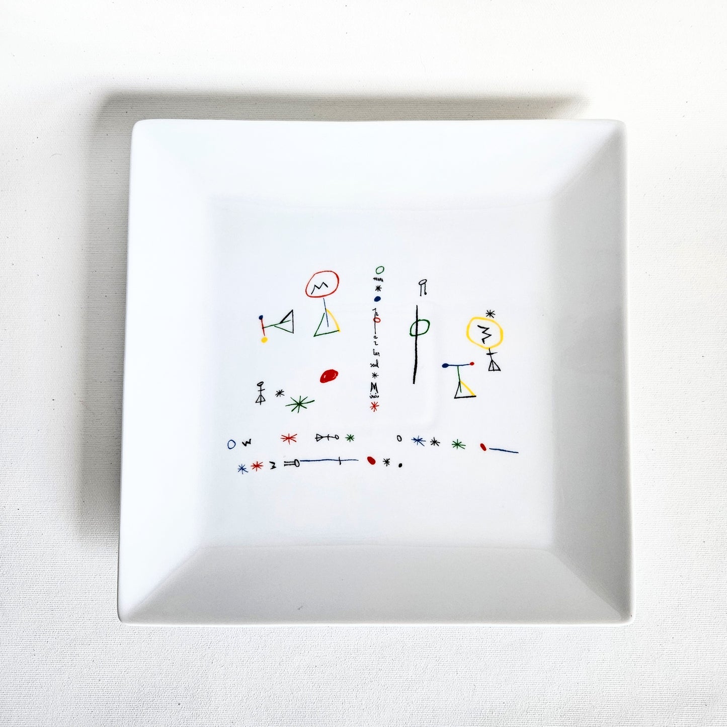 assiette vintage en céramique Joan Miro