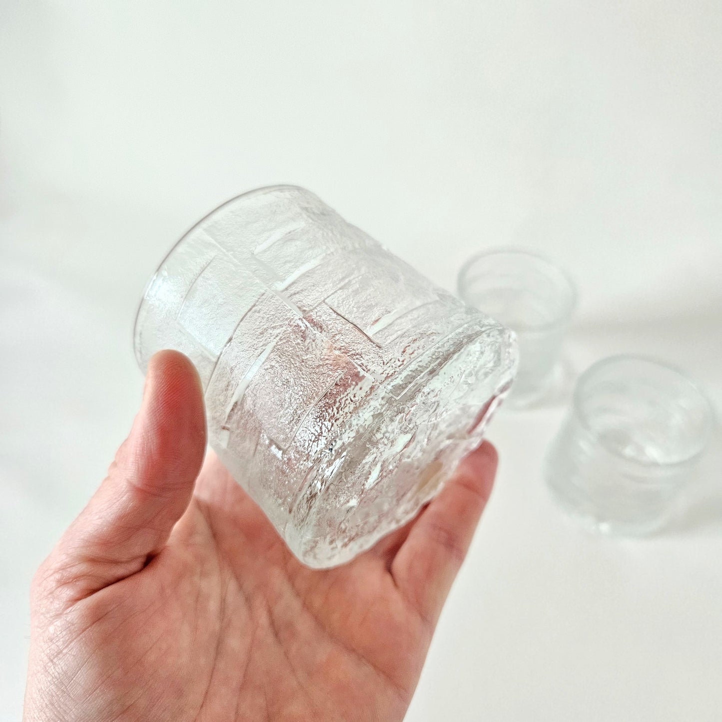 verres à whisky texturés x3