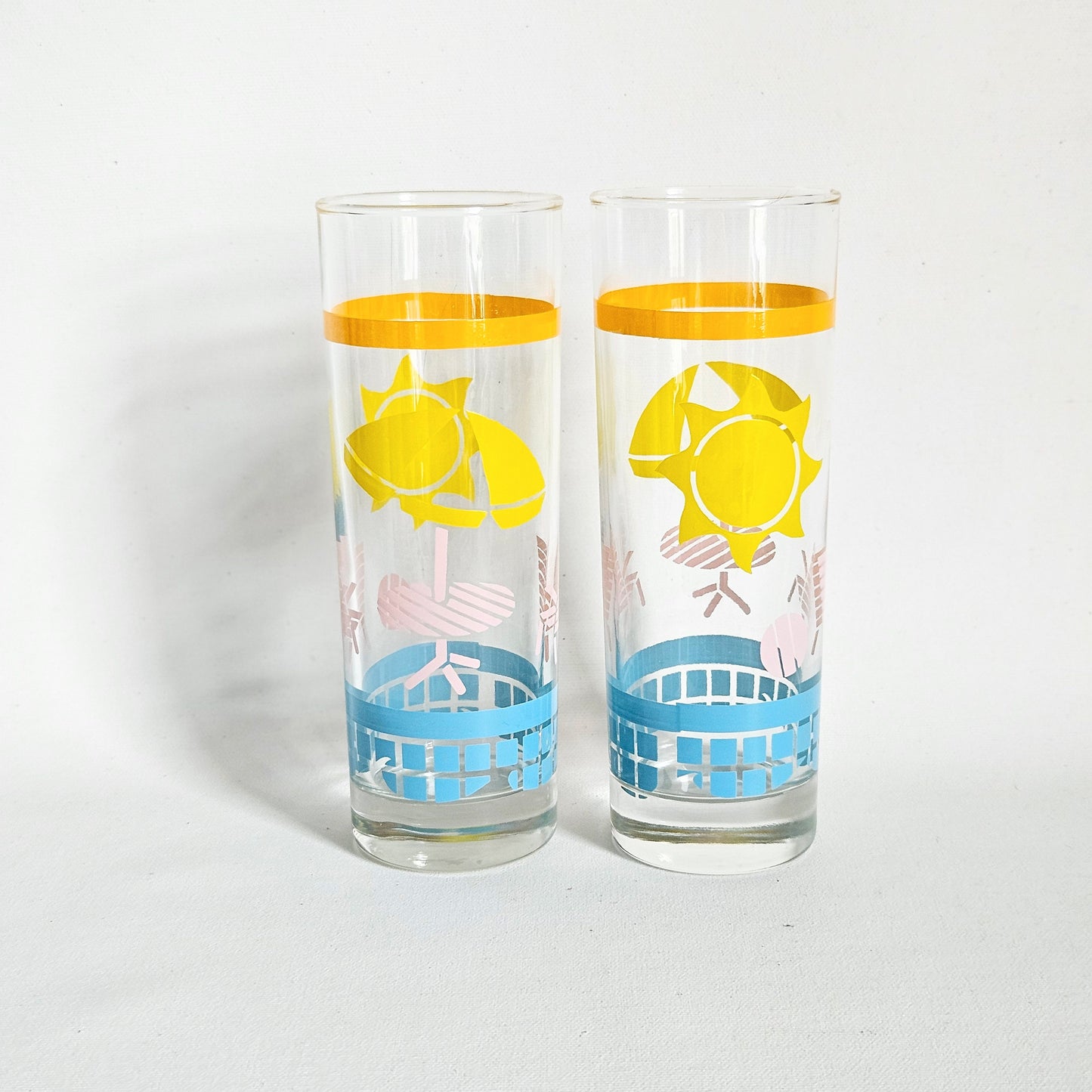 verres high ball Tropical Beach, Tom Collins x2