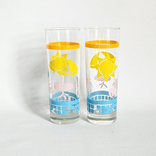 verres high ball Tropical Beach, Tom Collins x2