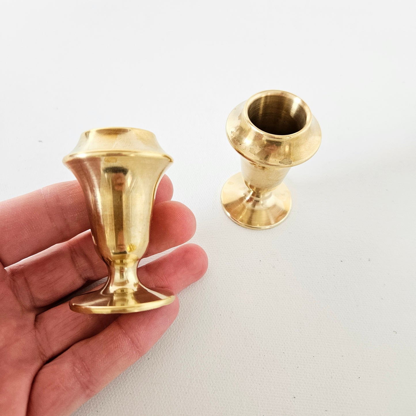 bougeoirs en laiton x2