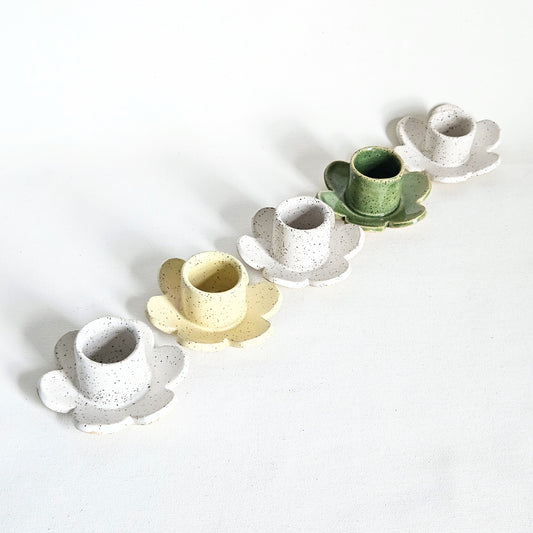 bougeoir Fleur en céramique, Mini Pott