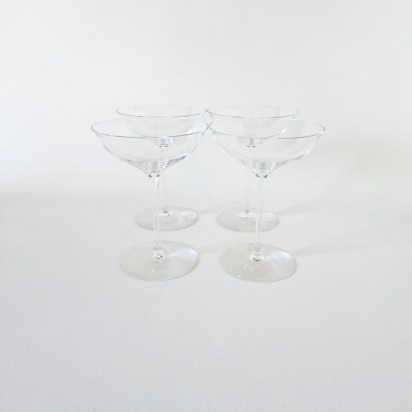 coupes à bulles/cocktail en cristal, Waterford x4