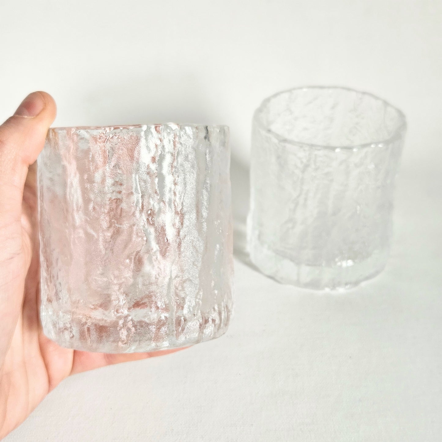 verres à whisky texturés x2