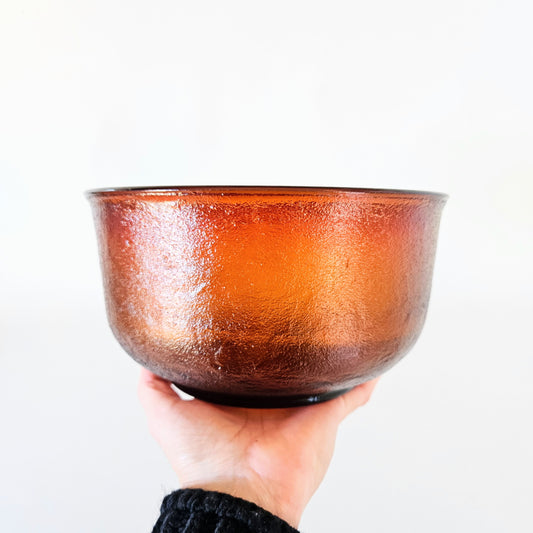 saladier vintage ambré