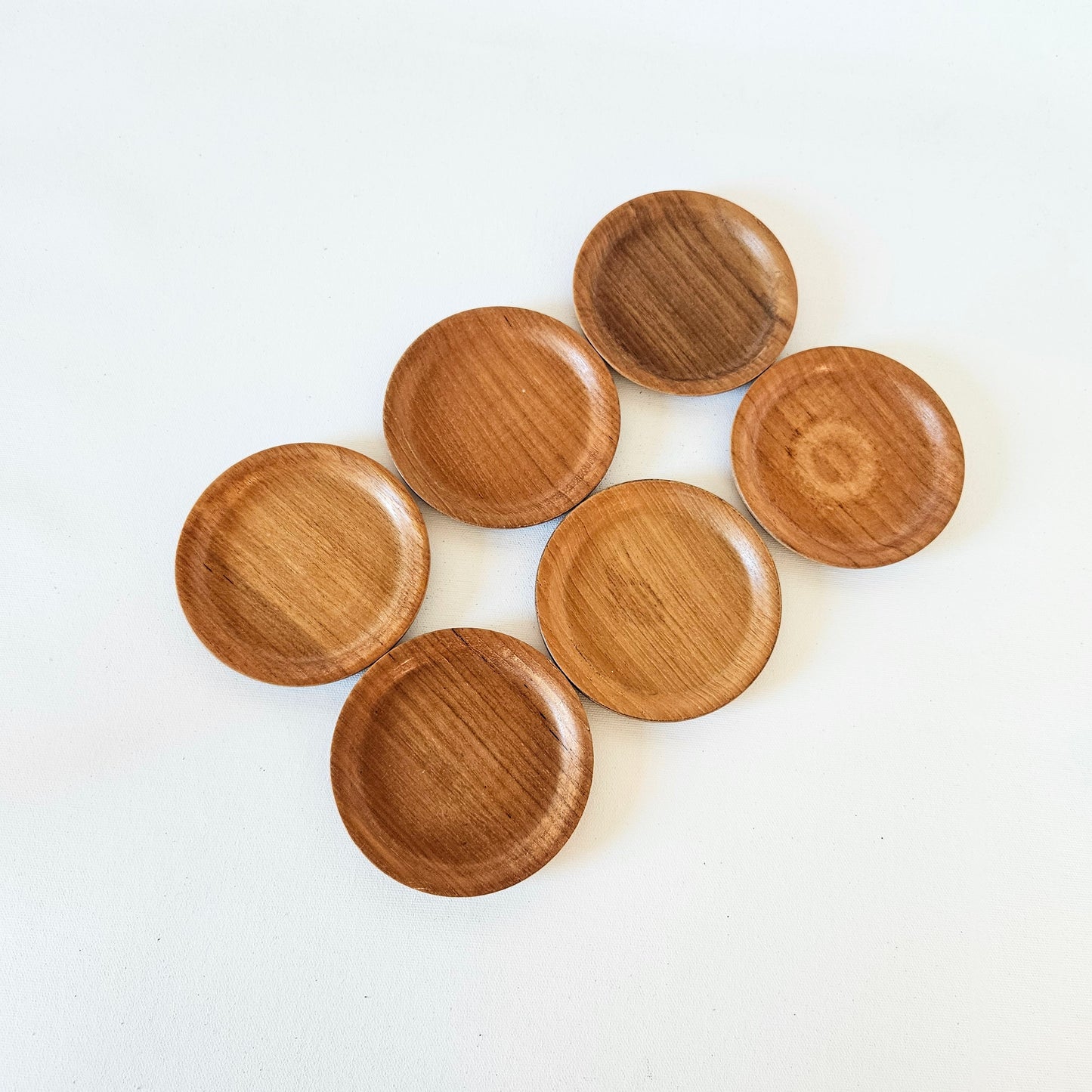 sous-verres en teck x6