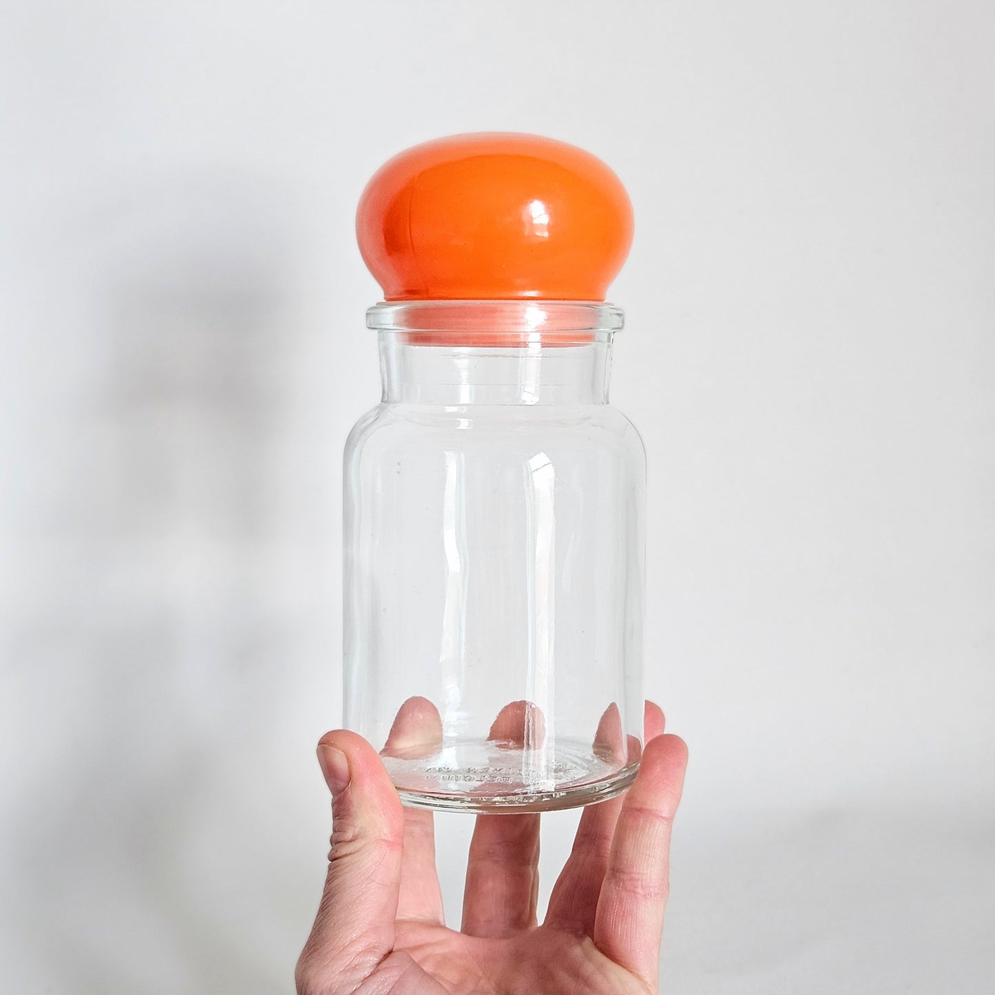 contenant en verre Boule orange