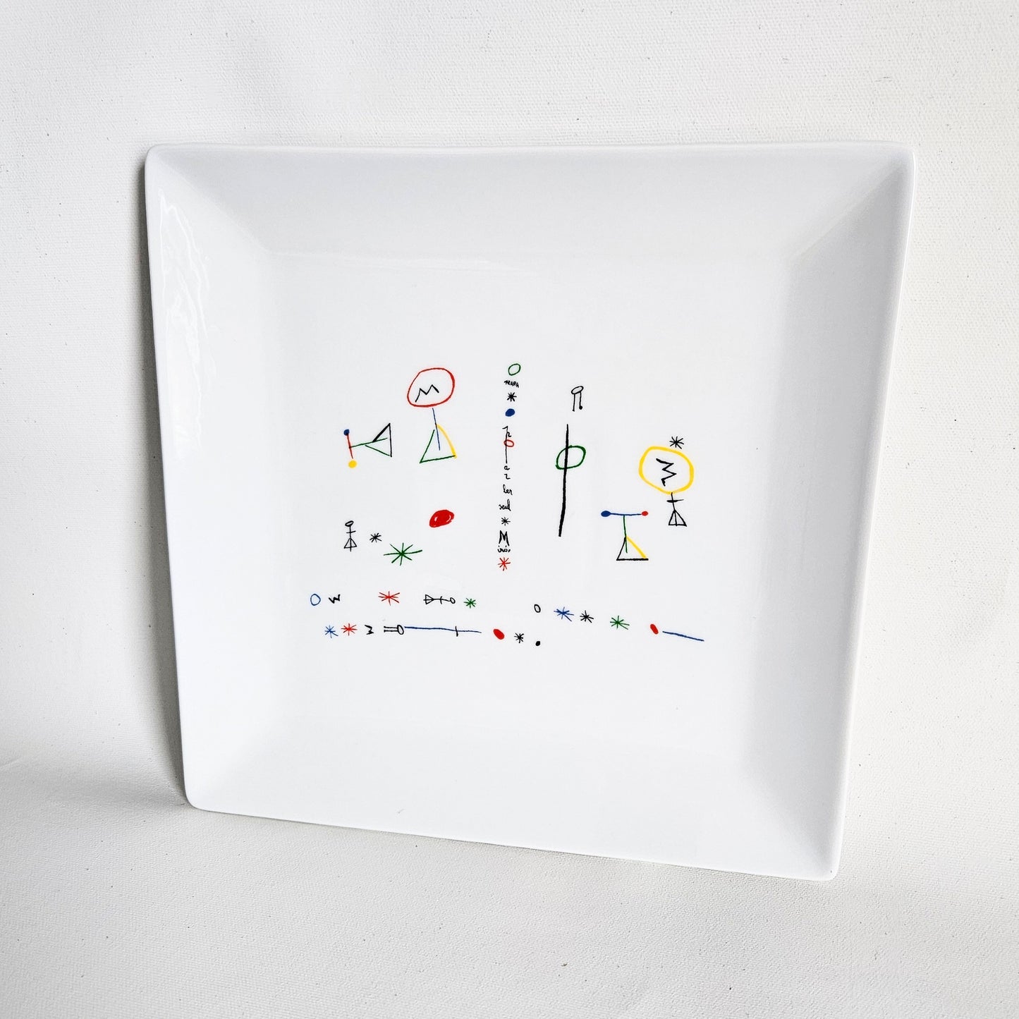 assiette vintage en céramique Joan Miro