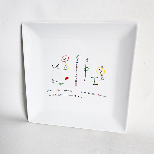 assiette vintage en céramique Joan Miro