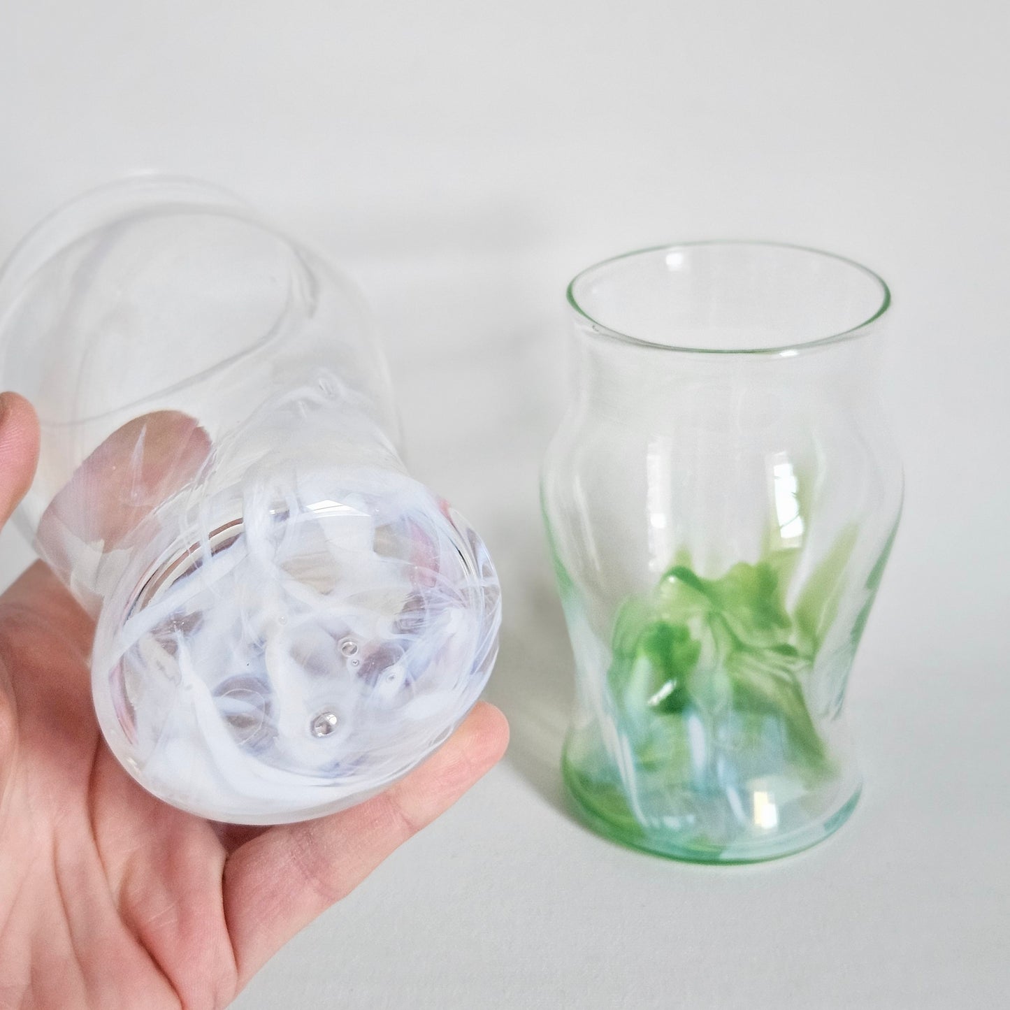 verres en verre soufflé