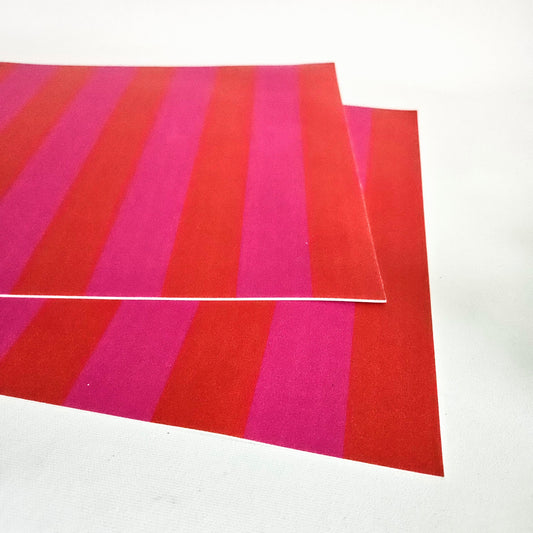 napperons rayés en vinyle x2