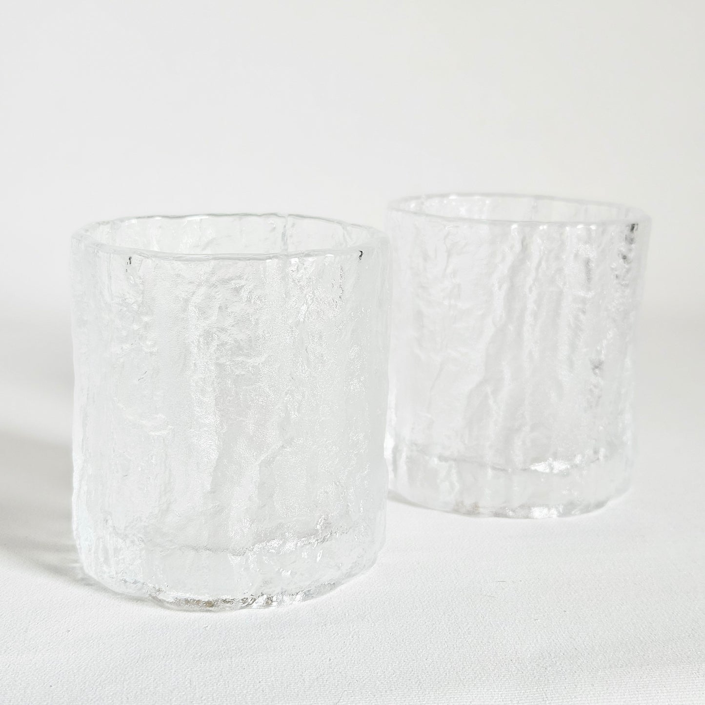 verres à whisky texturés x2