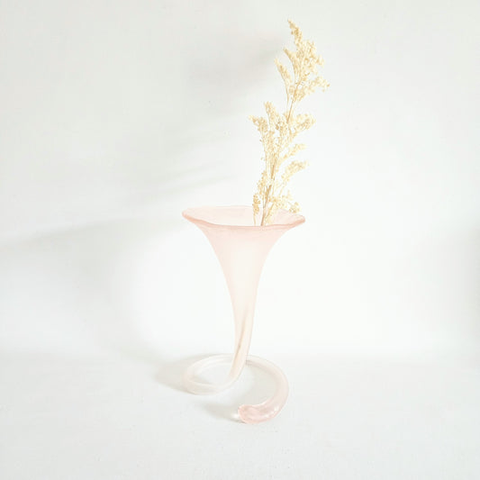 vase soliflore en verre givré Lilly
