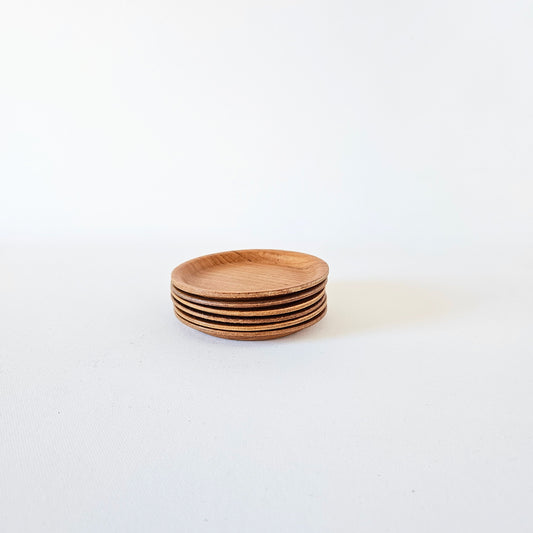 sous-verres en teck x6