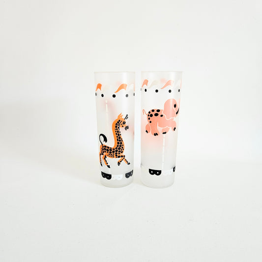 verres Carrousel Libbey x2