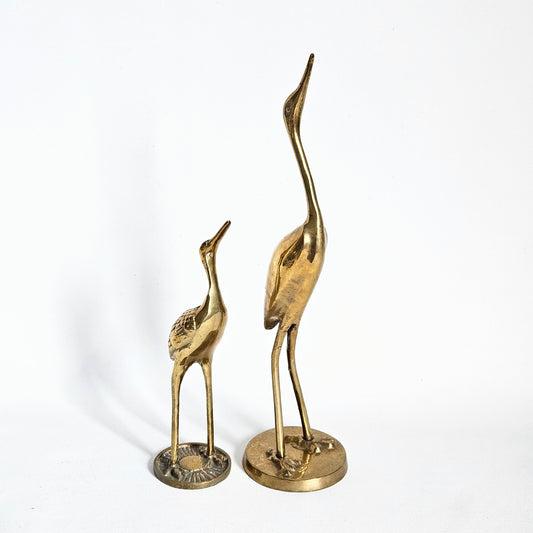 sculpture Héron en laiton