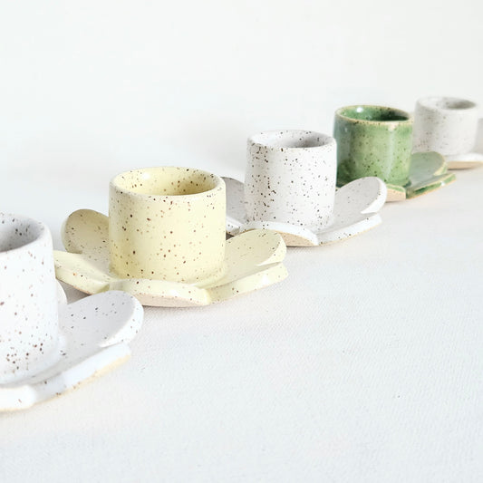 bougeoir Fleur en céramique, Mini Pott