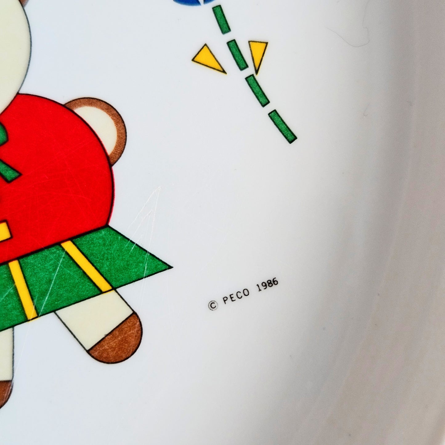 ensemble bol+assiette Enfant, Peco 1986