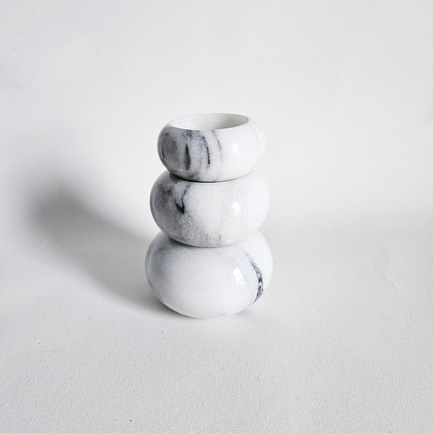 bougeoirs en marbre x3