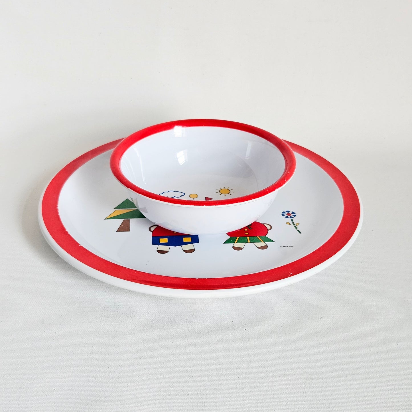ensemble bol+assiette Enfant, Peco 1986