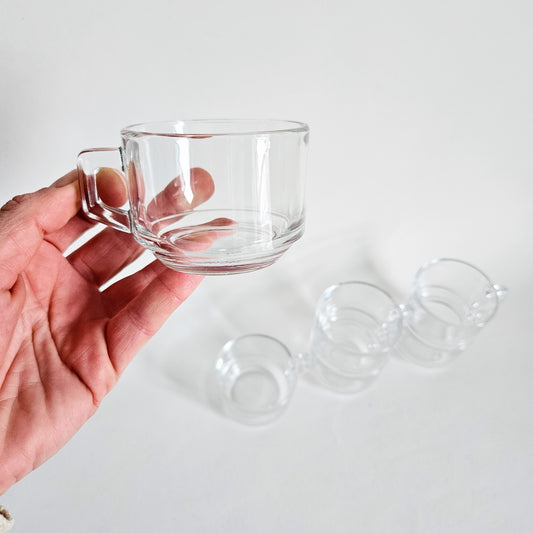 tasses vintage Vereco, France x6