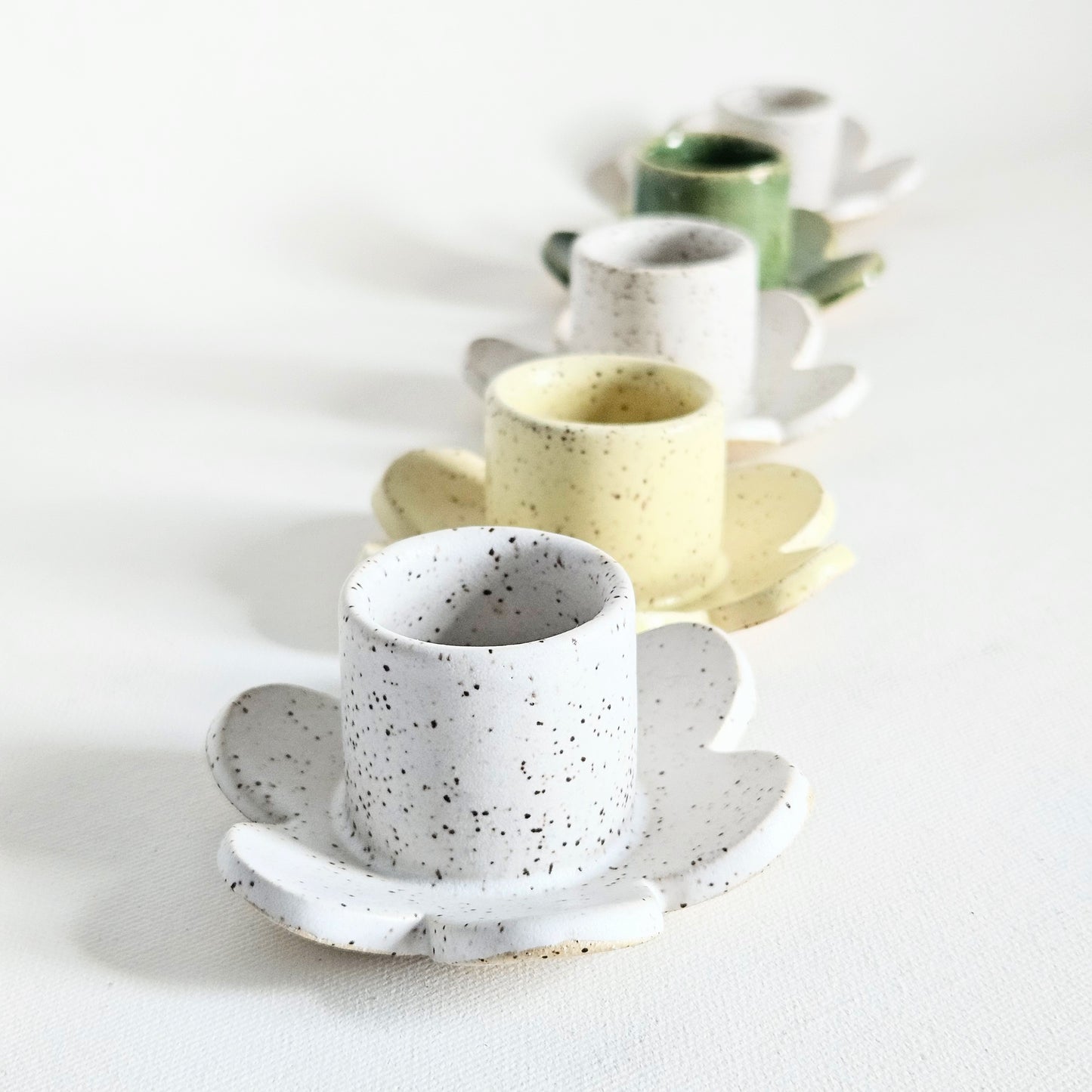 bougeoir Fleur en céramique, Mini Pott