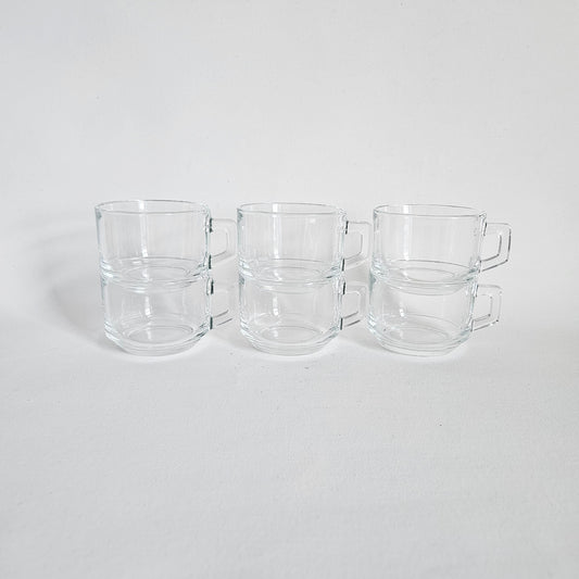 tasses vintage Vereco, France x6