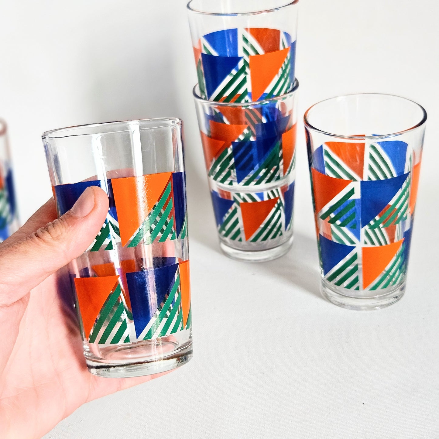 verres à jus 1970s x5