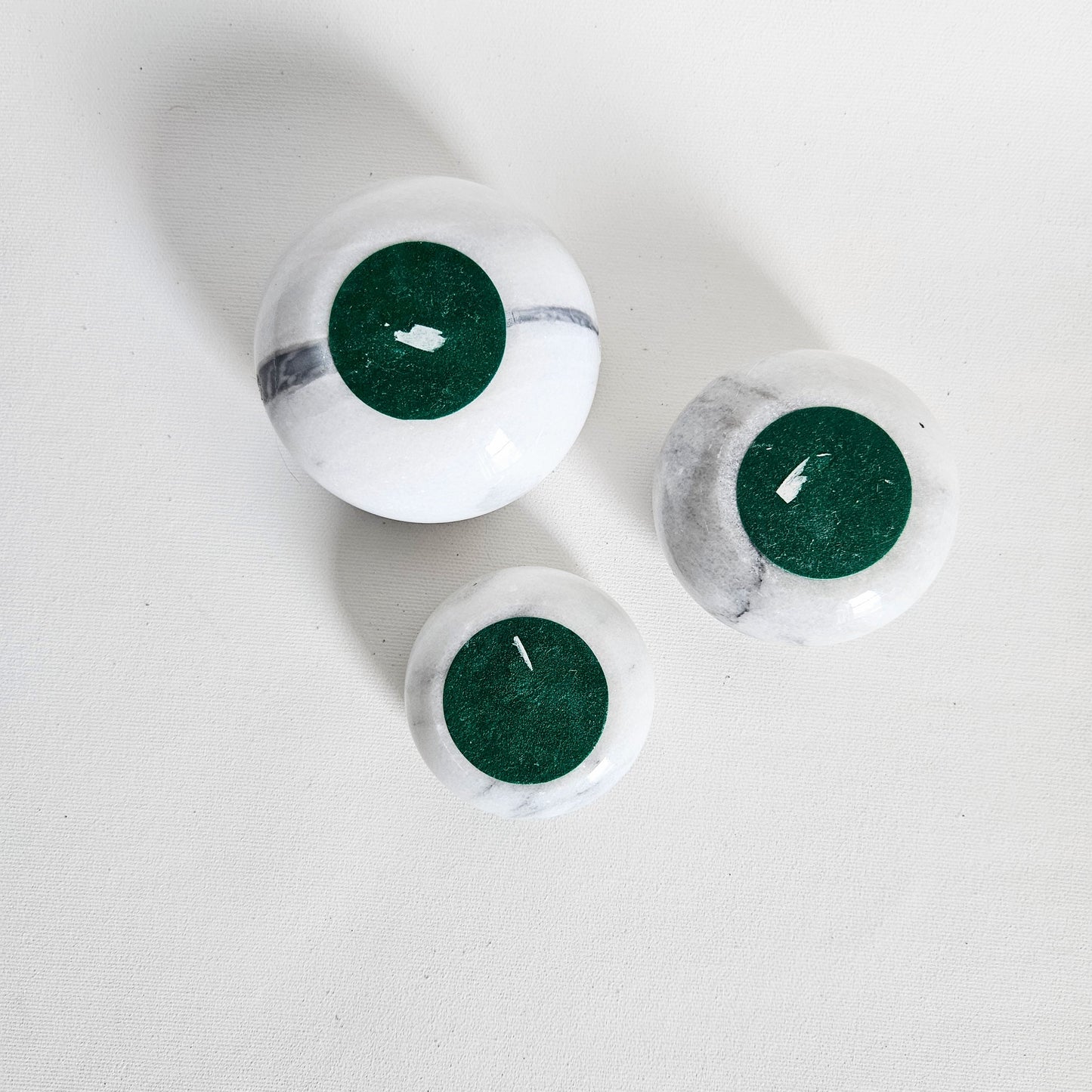 bougeoirs en marbre x3