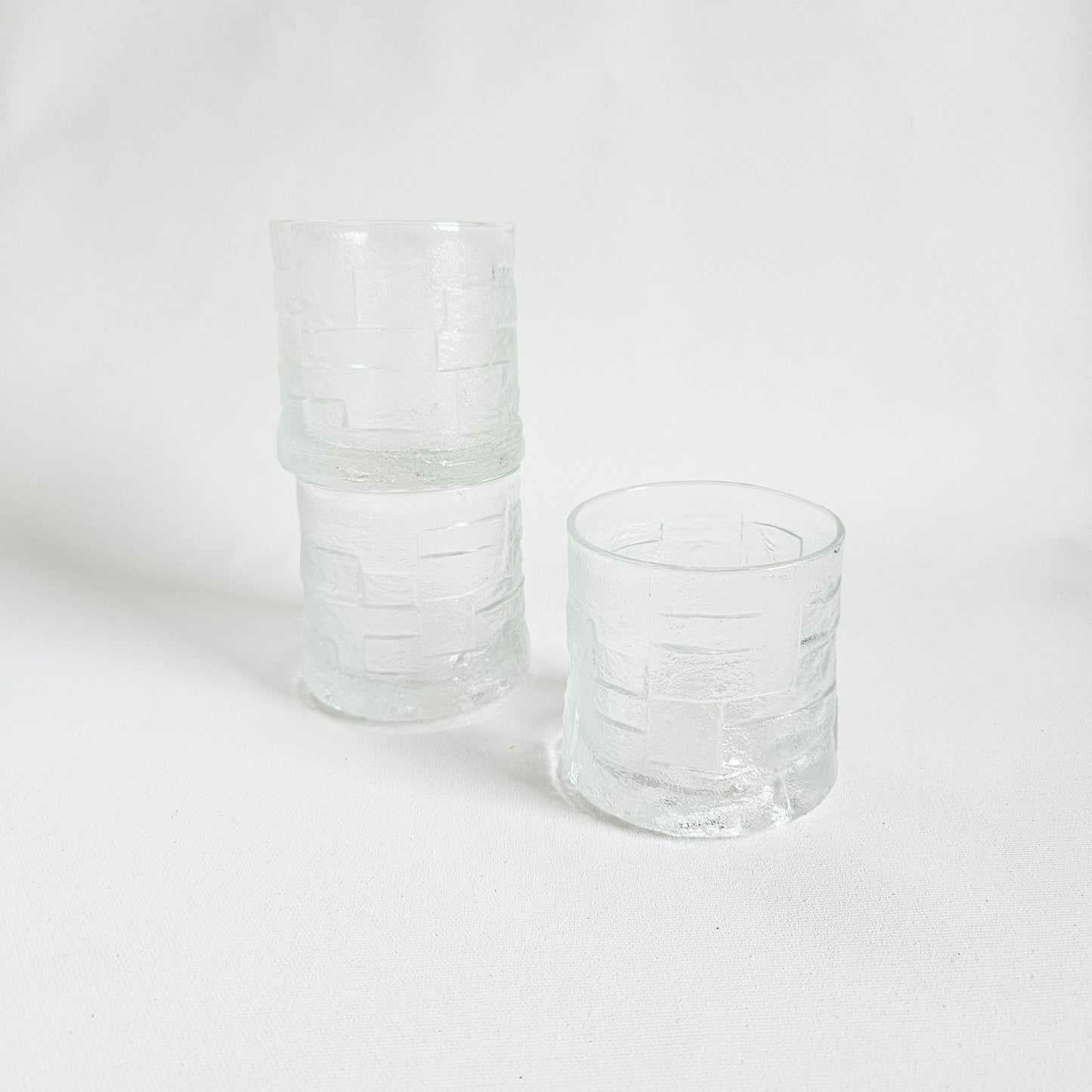 verres à whisky texturés x3