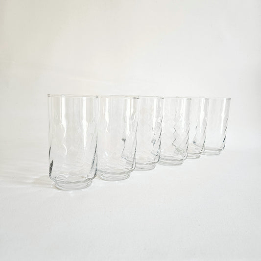 verres high ball Libbey swirl x6