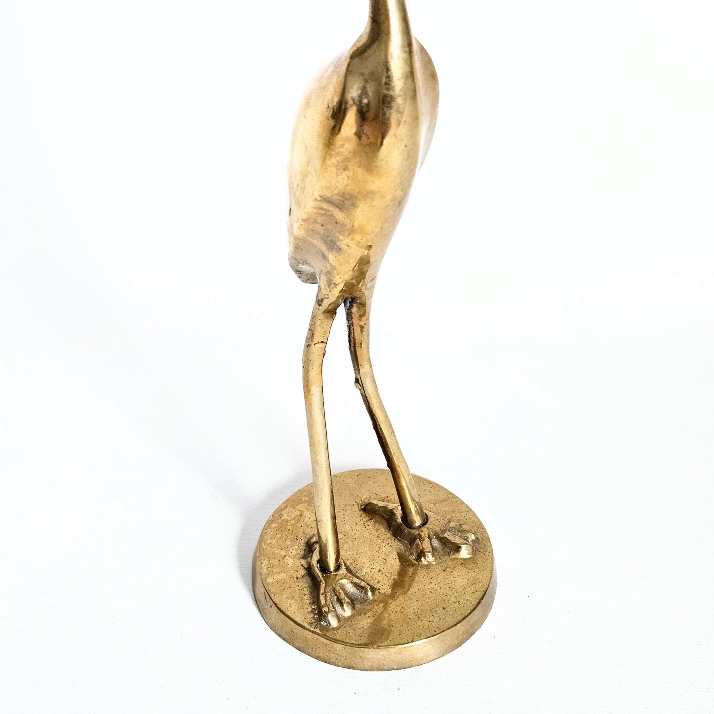 sculpture Héron en laiton