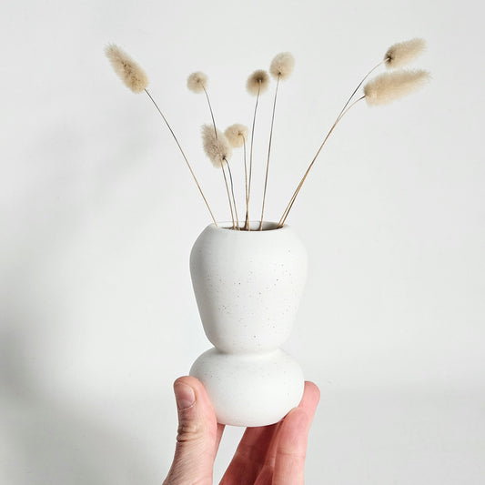 soliflore en céramique picotée