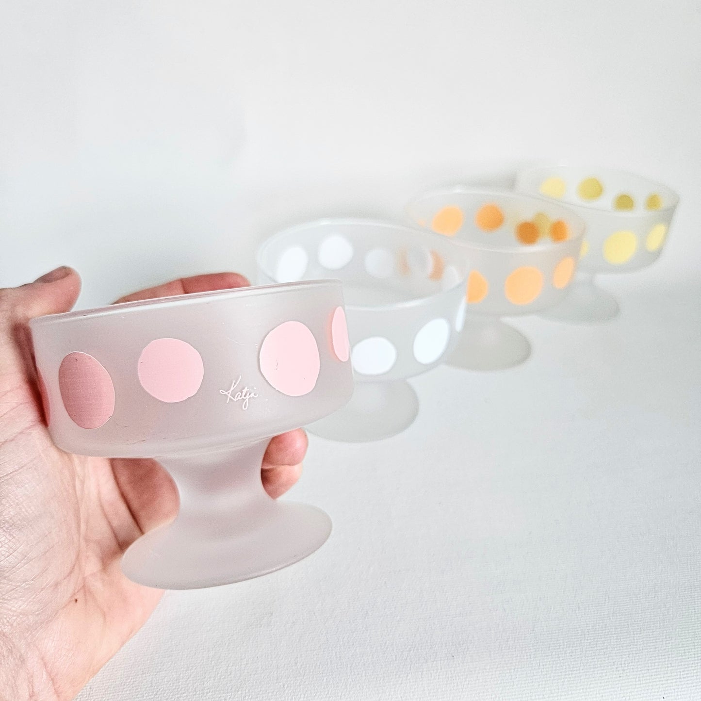 coupes à dessert à pois Katja, Japan x4