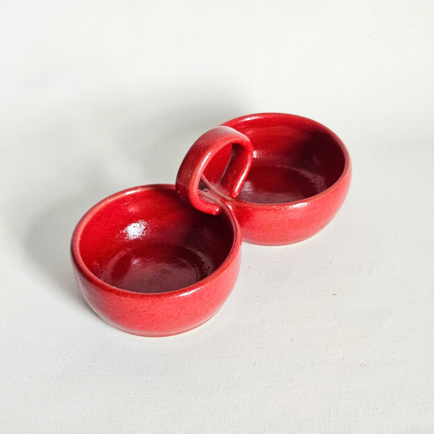 coupelle double en céramique artisanale