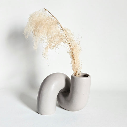 vase Tube torsadé en céramique