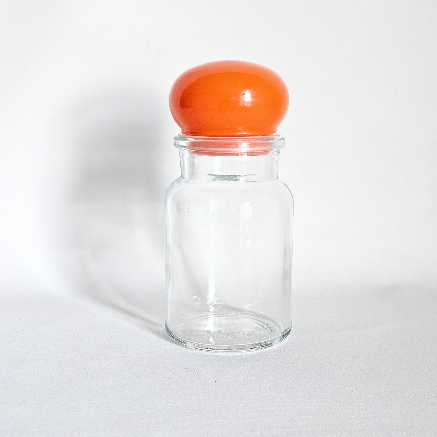 contenant en verre Boule orange