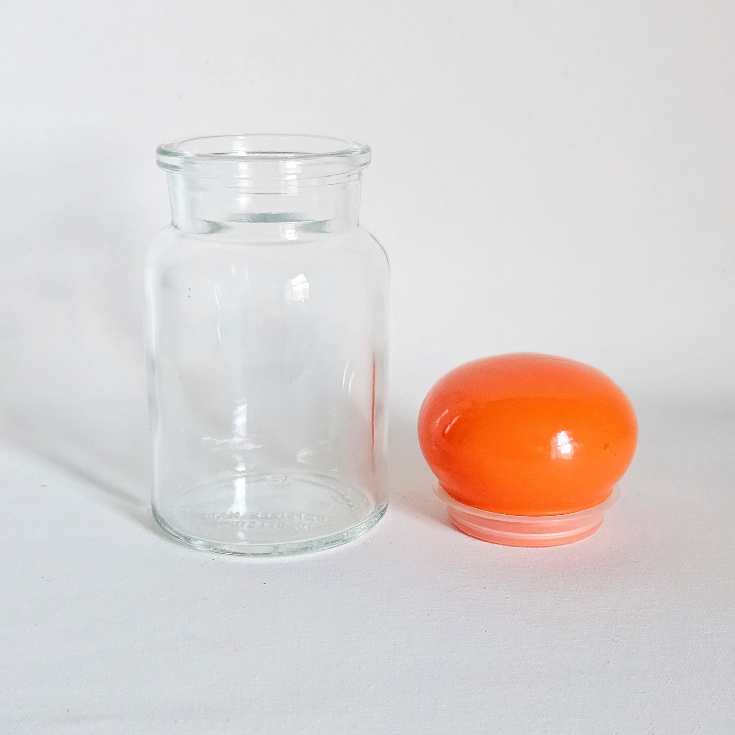 contenant en verre Boule orange