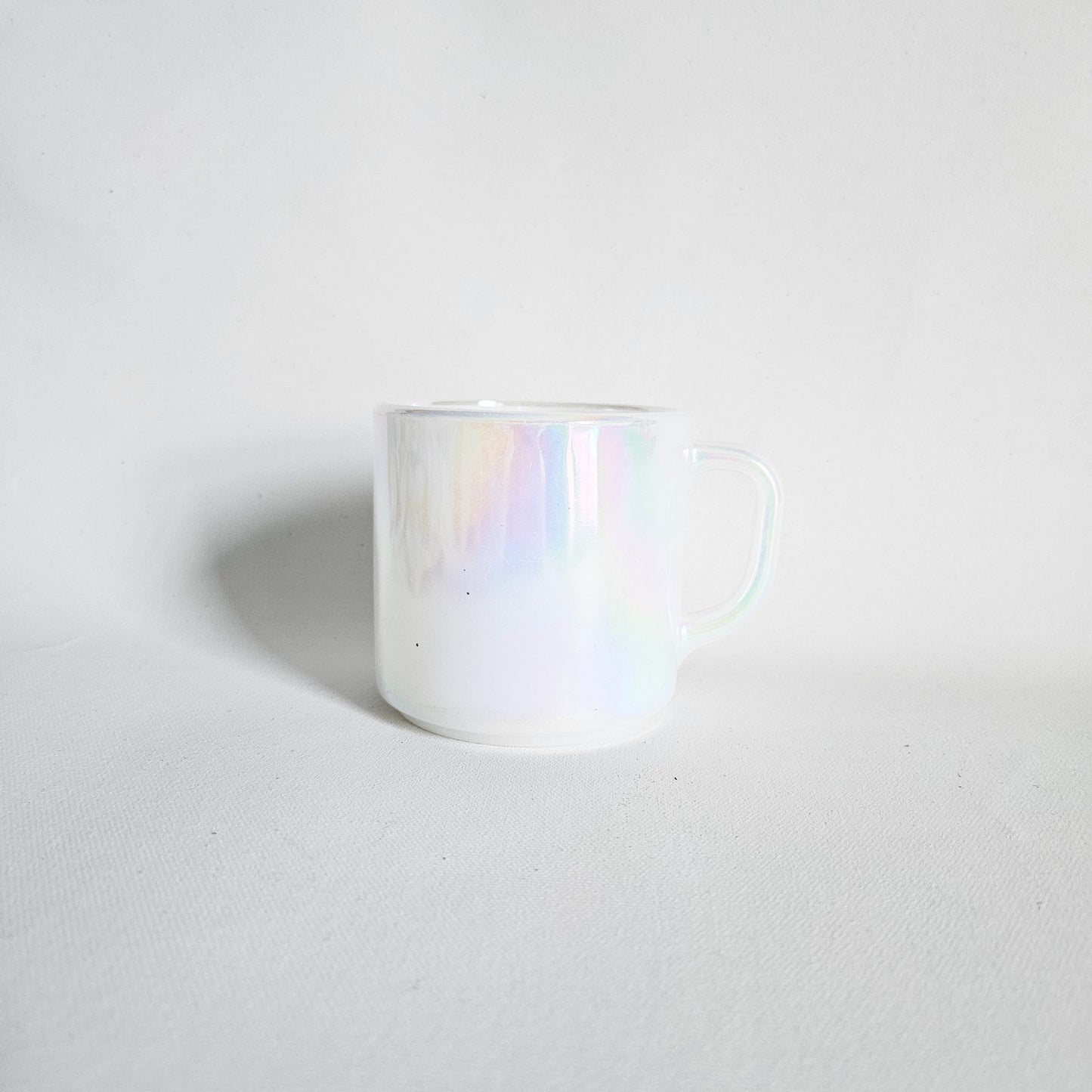 tasse iridescente vintage Federal Glass, USA