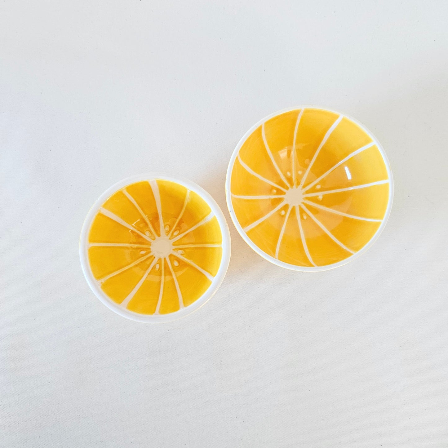 bols Citron en céramique x2